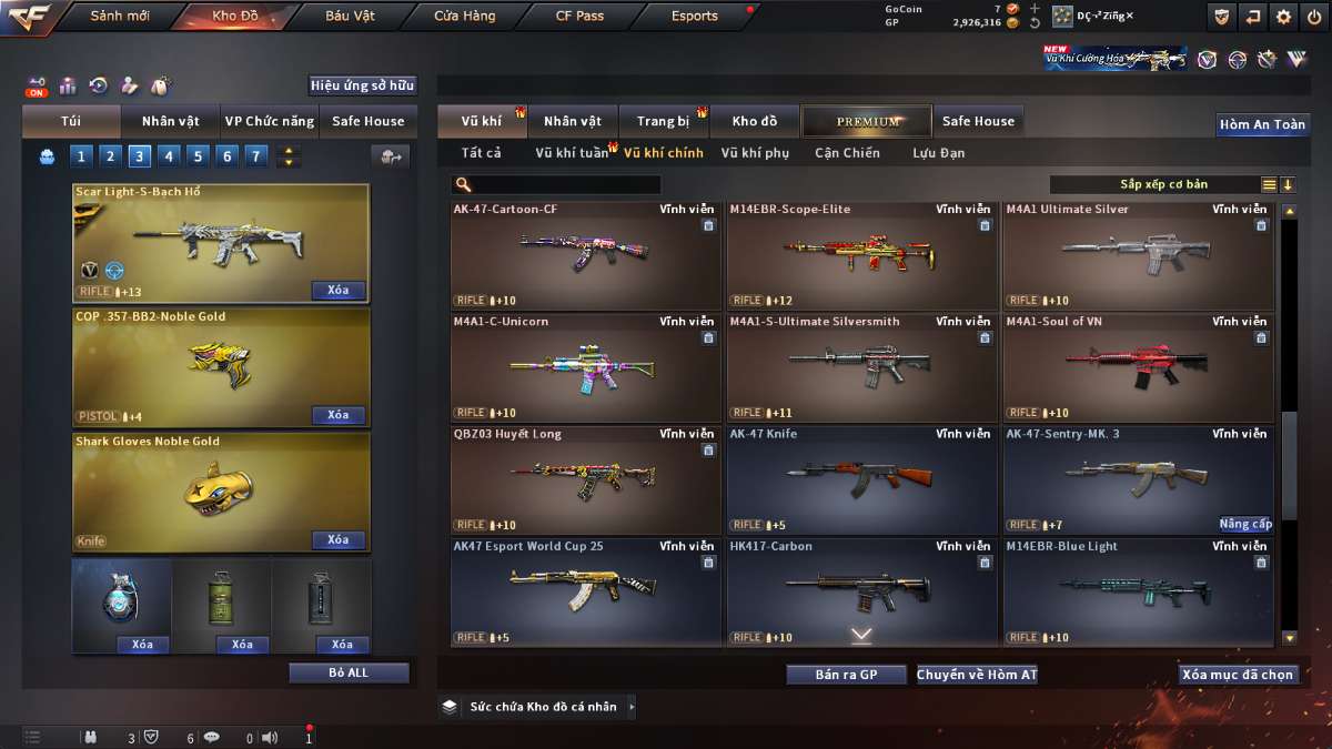 shop acc cf uy tin gia re